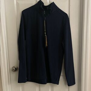 Men's Navy Quarter-Zip Sweater